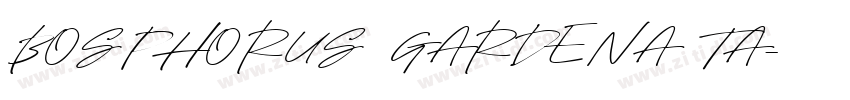 BOSPHORUS GARDENA TA字体转换